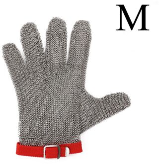 Rvs Anti Cut Handschoenen Voedsel Verwerking Glas Snijden Guantes Corte Wearable Roest Niet Cut Proof Handschoenen M