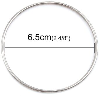 Rvs Armbanden Armbanden Zilver Kleur Eenvoudige Ronde Cirkel Armband Voor Vrouwen Party Casual Vintage Sieraden, 1 Pc Goud-kleur