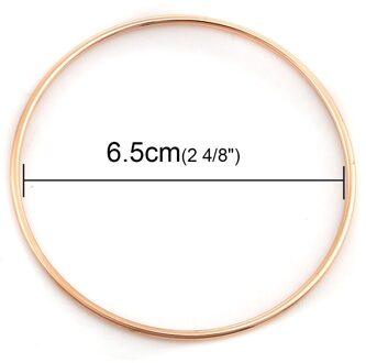 Rvs Armbanden Armbanden Zilver Kleur Eenvoudige Ronde Cirkel Armband Voor Vrouwen Party Casual Vintage Sieraden, 1 Pc zwart geweer verguld