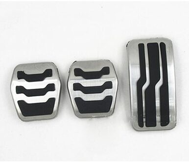 Rvs Auto Pedaal Pads Pedalen Cover voor Ford C-Max CMax S-Max MK2 ~ accessoires zwart