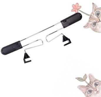 Rvs Auto Seat Hanger Auto Kledingrek Auto Kleerhanger Kleerhanger (Zwart)