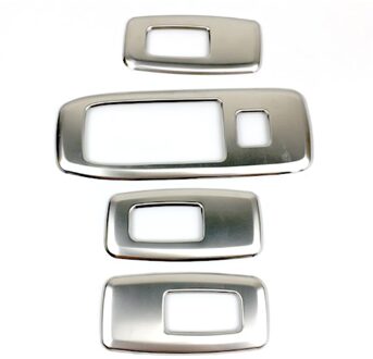 Rvs Autodeur Venster Lift Schakelaar Panel Cover Trim Frame Decoratie Accessoires Voor Ford Ranger