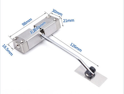 Rvs Automatische Voorjaar Deurdranger Deur Sluiten Apparaat Kan De Deur Sluiting Meubels Deur Hardware zilver