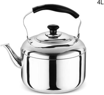 Rvs Automatische Whistling Theeketel Kachel Top Theepot Pot, Dunne Basis, Lichtgewicht, Snelle Kokend, 4/5L 4L