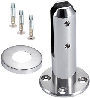 Rvs Balustrade Tuiten Hek Balkon Reling Floor Stand Thuis Ronde Zwembad Badkamer Trappen Beugel Glasklem 02