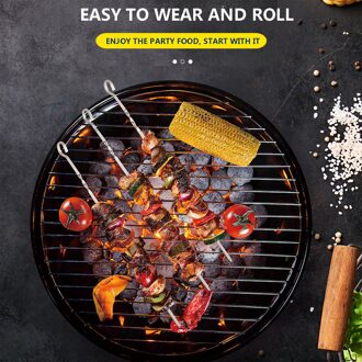 Rvs Barbecue Teken Set, Barbecue Spit Outdoor Bbq Barbecue Naald Barbecue Teken Set Bbq Spies Bbq Barbecue Pin 14 inches