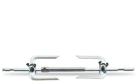 Rvs Barbecue Vork Kalkoen Kip Koffiebrander Rack Spit Rotisserie Vork Tak Voor Bbq Grill Keuken Oven Accessoires Set