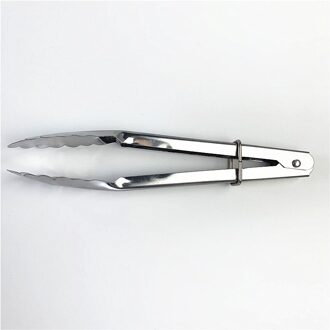 Rvs BBQ Tang Lock Voedsel Serveren Groente Clip Barbecue Roosteren Klem Keuken Cake Brood Grijper