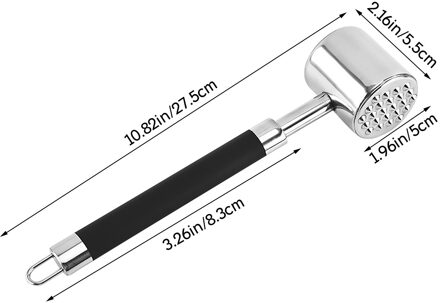 Rvs Binnenlandse Vlees Hamer Vleesvermalser Dubbelzijdig Vleesvermalser Tool 304 Rvs Vaatwasser