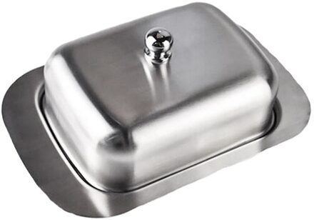 Rvs Botervloot Brood Dessert Cake Dienblad Voedsel Container roestvrij staal lid