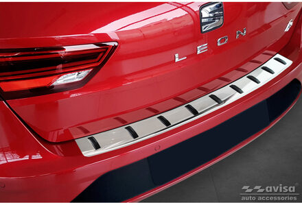 RVS Bumper beschermer passend voor Seat Leon ST (5F) 2013-2017 & Facelift 2017-2020 'STRONG EDIT AV252011