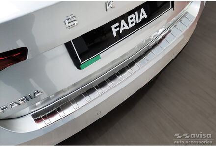 RVS Bumper beschermer passend voor Skoda Fabia IV Hatchback 2021- 'Ribs' AV235562