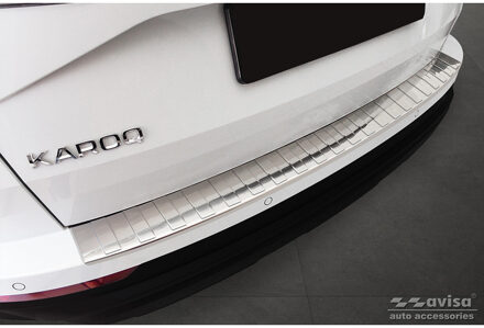 RVS Bumper beschermer passend voor Skoda Karoq Facelift 2022- 'Ribs' AV235563