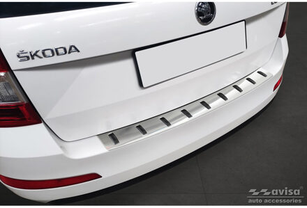 RVS Bumper beschermer passend voor Skoda Octavia III Combi 2013-2017 'STRONG EDITION' AV252013