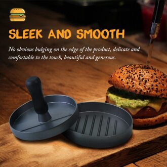 Rvs Burger Druk Ronde Vorm Patty Maker Mold Non-stick Gehaktbrood Maken Mold Zware Hamburger Druk Gereedschap