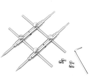 Rvs Camera Lens Reparatie Steeksleutel Opening Tool Set Demonteren De Lens Bereik Van 25Mm Tot 130Mm