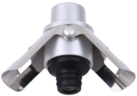 Rvs Champagne Kurk Draagbare Sluitmachine Bar Stop Wijn Kurk Mousserende Wijn Champagne Cap zilver