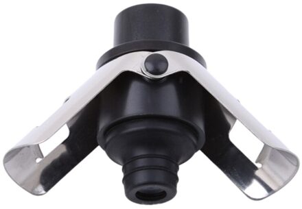 Rvs Champagne Kurk Draagbare Sluitmachine Bar Stop Wijn Kurk Mousserende Wijn Champagne Cap zwart