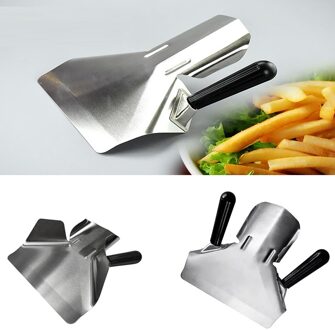 Rvs Chip Scoop Voedsel Frieten Popcorn Schop Fry Scoop Bagger Enkele/Dubbele Handvat