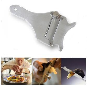 Rvs Chocolade Scheerapparaat Duurzaam Sharp Truffel Kaasschaaf Golvend Blade Dessert Boter Cutter Thuis Keuken Kaas Gereedschap B 1stk