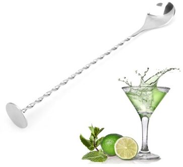 Rvs Cocktail Roerder Bar Puddler Martini Roeren Lepel