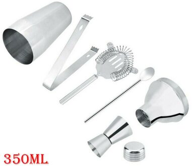 Rvs Cocktail Shaker Mixer Drinken Barman Martini Gereedschap Bar Set Kit Professionele Binnenlandse Massief 5Sets Shaker