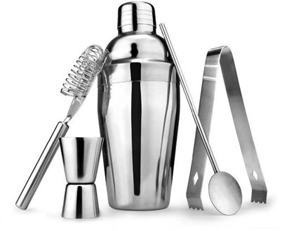 Rvs Cocktail Shaker Mixer Wijn Martini Boston Shaker Voor Barman Drinken Party Bar Gereedschap 550Ml