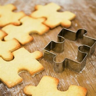 Rvs Cookie Cutter Fondant Gereedschap Cake Decorating Puzzel Vorm Cakevorm Sugarcraft Cutter Cake Bakken Tool