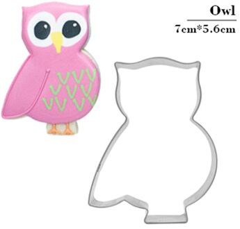 Rvs Cookie Cutter Uil Vorm Biscuit Mould Cake Decor Cookie Ei Gereedschap Cutter Pancake Mould Biscuit Koekjes Stempel