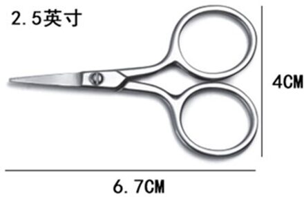 Rvs Cross Maat Schaar Voor Stof Kleermaker Schaar Mini Schaar Naaien Borduren Handwerken Naaien Schaar Diy 2.5 duim