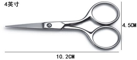 Rvs Cross Maat Schaar Voor Stof Kleermaker Schaar Mini Schaar Naaien Borduren Handwerken Naaien Schaar Diy 4 duim