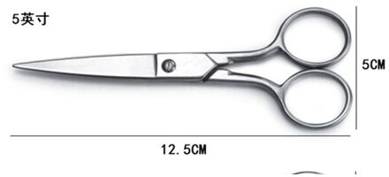 Rvs Cross Maat Schaar Voor Stof Kleermaker Schaar Mini Schaar Naaien Borduren Handwerken Naaien Schaar Diy 5 duim