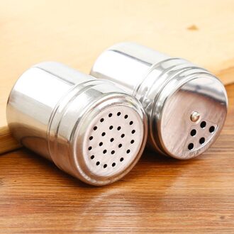Rvs Cruet Kruiderij Kruidkruiken Set Zout En Peper Shakers Kruiden Pot Kruiden Doos Barbecue Kruiden Fles Set
