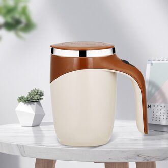 Rvs Cup Chocolade Drinkware Cacao Kantoor Battery Operated Koffie Drink Mixer Geïsoleerde Mokka Zelf Roeren Mok