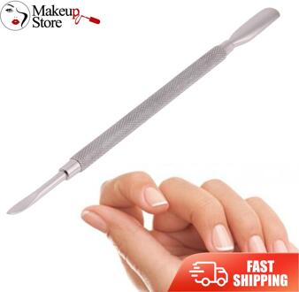 Rvs Cuticle Remover Vinger Dode Huid Push Nail Cuticle Pusher Manicure Nail Care Tool
