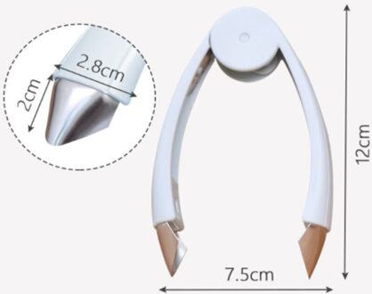 Rvs Cutter Praktische Zaad Remover Ananas Eye Dunschiller Fruit Groente Wortel Tomaat Pincet Home Kitchen Tool Blauw