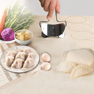 Rvs Deeg Druk Dumpling Maker Keuken Tool Voor Maken Knoedel Huid Maker Machine