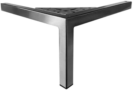 RVS design hoekpoot 14 cm