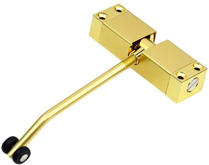 Rvs Deurdranger, Verstelbare Kracht, Katrol Mute Zelfsluitende Deur Apparaat, geschikt Voor Vele Soorten Deuren Goud