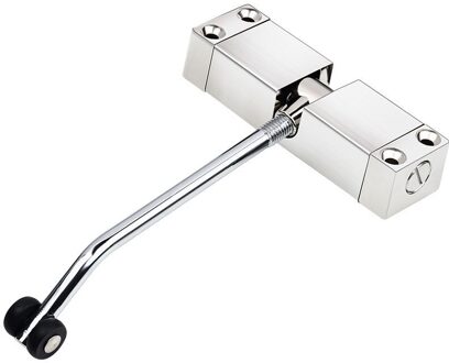 Rvs Deurdranger, Verstelbare Kracht, Katrol Mute Zelfsluitende Deur Apparaat, geschikt Voor Vele Soorten Deuren Zilver