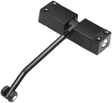 Rvs Deurdranger, Verstelbare Kracht, Katrol Mute Zelfsluitende Deur Apparaat, geschikt Voor Vele Soorten Deuren zwart