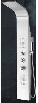 RVS Douchekolom Bres + Thermostaatkraan 148X22 cm - Standaard