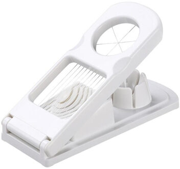 Rvs Egg Slicer Cutter 2 In 1 Eiersnijder Sectie Cutter Mold Keuken Bloem Rand Gadget Tool Multifunctionele
