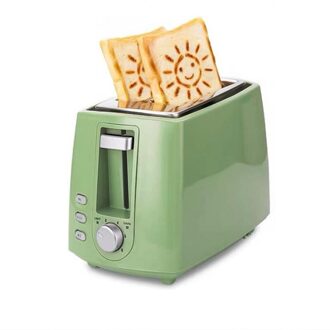 Rvs Elektrische Broodrooster Huishoudelijke Automatische Brood Bakken Maker Ontbijt Machine Toast Sandwich Grill Oven 2 Slice