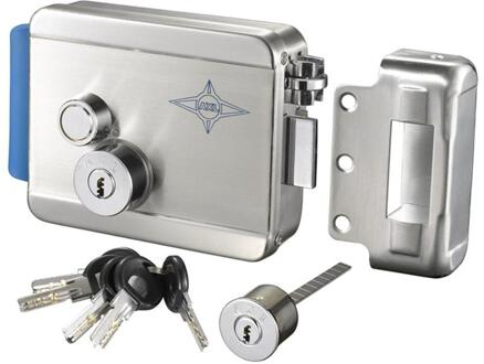 Rvs Elektrische Lock Elektrische Rim Lock Voor Gate Thuis Intercom Video Deurtelefoon Toegangscontrole Systeem rechtsaf open
