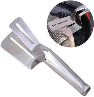 Rvs Eten Tang Gebakken Vis Steak Clip Tong Bbq Grillen Tong Non-stick Barbecue Grillen Koken Tang Keuken gereedschap