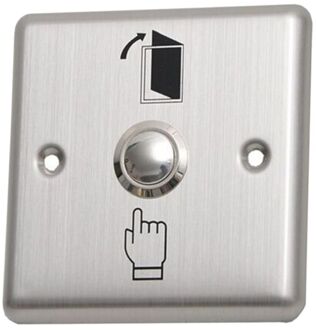 Rvs Exit Push Schakelaar Deur Sensor Opener Release Voor Magnetisch Slot Toegangscontrole Home Security Bescherming