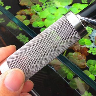 Rvs Filter Inlaat Case Mesh Garnalen Netten Set Speciale Garnalen Cilinder Filter Instroom Inlet Beschermen Aquarium Accessoires