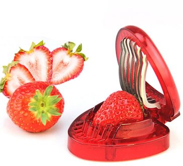 Rvs Fruit Aardbei Slicer Cutter Blade Splitter Gadgets Home Keuken Tool