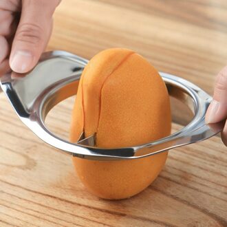 Rvs Fruit Core Seed Remover Chopper Mango Cutter Pitter Slicer Peeling Dunschiller Mango Cut Keuken Tool #35